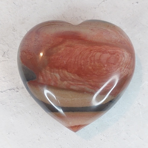 Puffy Polychrome Jasper Heart | Joy • Grounding • Creative Flow - Picture 5 of 5